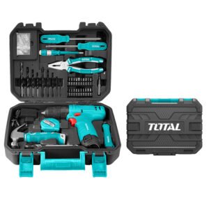 TALADRO INALAMBRICO 3/8 12V CON ESTUCHE PLASTICO INCLUYE 81PZS SUPER SELECT