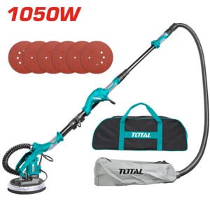 LIJADORA DE PARED Y PISO 1050W INDUSTRIAL TOTAL INCLUYE ACCESORIOS
