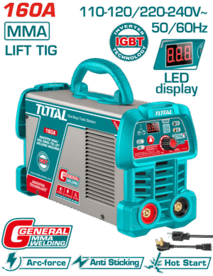 SOLDADOR INVERSOR DIGITAL 160A (MMA-LIFT TIG) 110-220V INDUSTRIAL SUPER